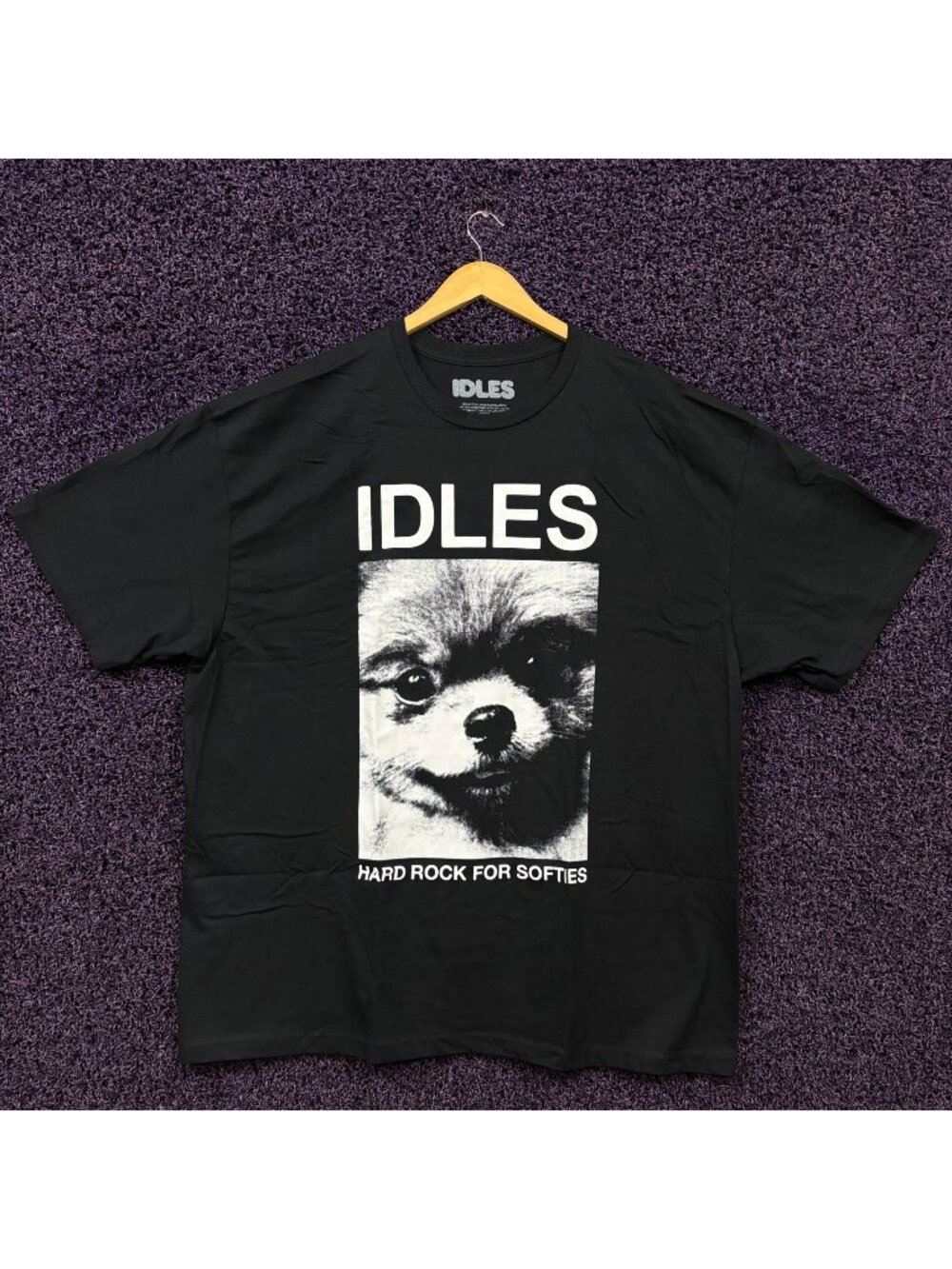 Idles Hard Rock for Softies Pomeranian Poster T-Shirt XXXL